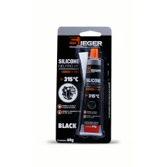 ADESIVO SILICONE PRETO SS151 60G - SIEGER