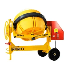 BETONEIRA 400L INFINITY COM MOTOR MONO 2 CV COM RODA MACIA E COM KIT DE SEGURANÇA - MENEGOTTI