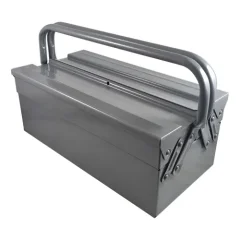 CAIXA METALICA PARA FERRAMENTAS 500 X 200 X 170 MM, CINZA 3 GAVETAS- ORK