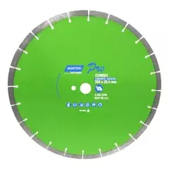 DISCO DE CORTE DIAMANTADO PRO 350 X 25.4 MM - NORTON