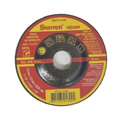 DISCO DE DESBASTE 4.1/2" X 3/16" X 7/8" (115 X 5,0 X 22,23 MM) EXACT DAD115-54X - STARRETT