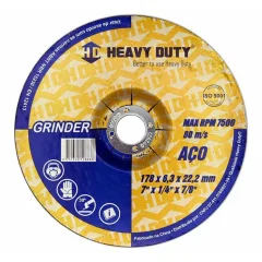 DISCO DE DESBASTE 7" X 1/4" X 7/8" - HEAVY DUTY