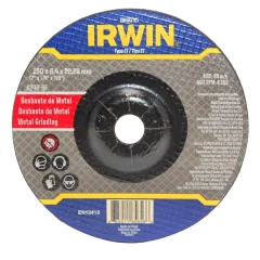 DISCO DE DESBASTE PARA METAL 7" X 6,4 MM X 7/8" IW403701 - IRWIN