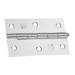 DOBRADIÇA DE FERRO 4", PINO SIMPLES, ZINCADA - SILVANA