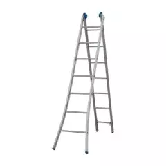 ESCADA DE ALUMINIO EXTENSIVA 2 X  7 DEGRAUS USO DOMESTICO - ALUMASA
