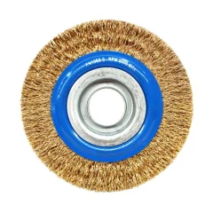 ESCOVA DE AÇO LATONADO CIRCULAR ONDULADA 152.4 X 19 MM - NORTON