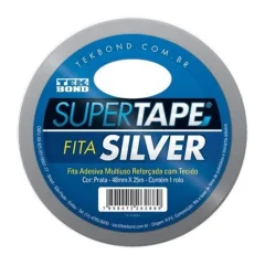 FITA ADESIVA SUPER SILVER PRATA 48 MM X 5 M- TEK BOND