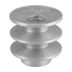 POLIA DE ALUMÍNIO 2 CANAIS B  60 MM - VONDER