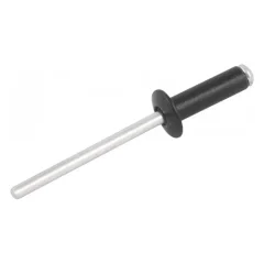 REBITE DE REPUXO EM ALUMINIO PRETO 3.2 X 12.0 MM, PACOTE COM 100 PECAS, POLIDO - NOVE 54
