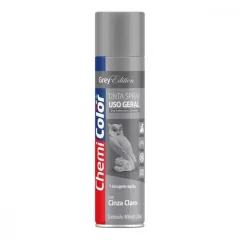 TINTA SPRAY CINZA CLARO BRILHANTE 400 ML / 250G - CHEMICOLOR