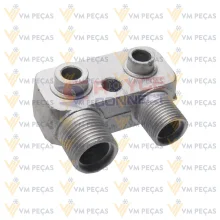 Adaptador para Saida do Compressor CVC Delphi Chevrolet com Rosca 8x10