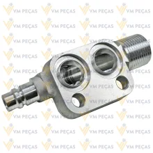 Adaptador para Saida do Compressor Denso 6P [Lado Sucçao]