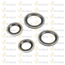 Arruela de Vedaçao [kit com 04 peças] [Valvula de Expansao Chevrolet Captiva]