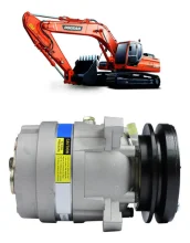 Compressor Delphi V5 Doosan /Hyundai /Volvo 75V 1A 132mm 12v [importado]