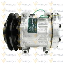 Compressor Sanden SD7H13 Komatsu WA470 /Case /Caterpillar Escavadeira 321, 1B, 24v [importado]