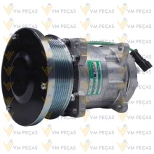 Compressor Sanden SD7H15, Orelha, Caterpillar, 8pk 132mm, 24v [importado]
