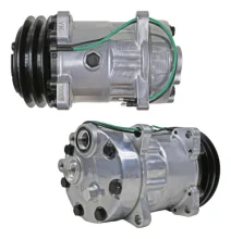 Compressor Sanden SD7H15, Orelha, Volvo, 2A 136mm, 24v [importado]