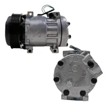 Compressor Sanden SD7H15, Passante, Caterpillar Retroescavadeira, 312F, 313D2, 8pk 132mm, 24v
