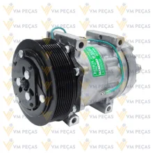 Compressor Sanden SD7H15, Passante, Volvo FH, 8pk 136mm, 24v [importado]