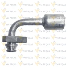 Conexao Block Fiting Radial Aluminio 10x90 [com Clip]