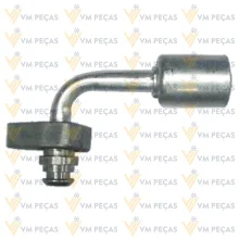 Conexao Block Fiting Radial Aluminio 8x90 [com Clip]