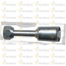 Conexao Flare Aluminio 6 Reta [com Clip]