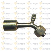 Conexao Oring Aço 6x45 com Ventil R134 [com Clip]