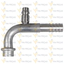 Conexao Oring Aluminio 12x90 com Ventil R134 [para Valvula de Expansao]