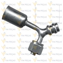 Conexao Oring Aluminio 6x90 com Ventil R134 [com Clip]