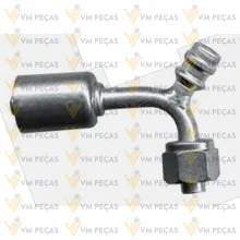 Conexao Oring Aluminio 8x90 com Ventil R134 [com Clip]