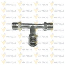 Conexao T Rosca Externa Aço 10mm