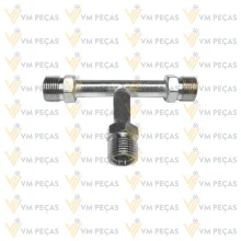 Conexao T Rosca Externa Aço 8mm