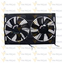 Eletroventilador Universal com Defletor 10" 12v [Pa em S] [Duplo]