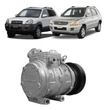 Compressor Denso 10PA17 Hyundai Tucson 2007> /Kia Sportage 2007> 2.0, 2.7 8v Gasolina 6pk 128mm [importado]