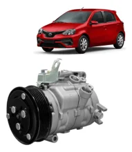 Compressor Denso 10SE13C Toyota Etios >2017 7pk 105mm [importado]