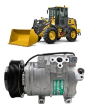 Compressor Denso 10SRE18C John Deere Pa Carregadeira 544K, 624K 8pk 126mm 24v [importado]