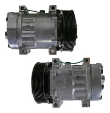 Compressor Sanden SD7H15, Passante, Volvo FH, 8pk 136mm, 24v [importado]