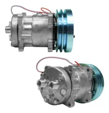 Compressor Sanden SD7H15, Orelha, Case /New Holland TC5070 2A 150mm, 12v, Horizontal 12x12 [importado]