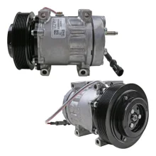 Compressor Sanden SD7H15, Passante, DAF XF105, 410, 460, 510, CF360, CF410 7pk 140mm, 24v [importado]