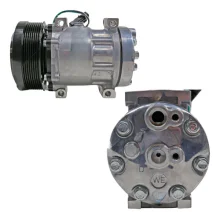 Compressor Sanden SD7H15, Passante, Caterpillar 317, 320, 336GC, 8pk 132mm, 24v [importado]