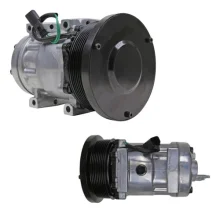 Compressor Sanden SD7H15, Passante, Caterpillar Serie K, 8pk 132mm, 24v [importado]