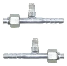 Conexao Oring Aluminio 6 Reta com Ventil R12 [com Clip]