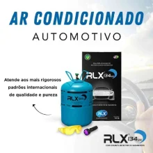 Fluido Refrigerante Gas R134a Botija 13,6kg RLX com Contraste
