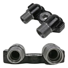 Adaptador para Saida do Compressor Sanden Sd7h15 [Aço] [Vertical 8x10]