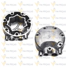 Tampa Traseira para Compressor Sanden SD7H15 Scania Saida 45º [importado]