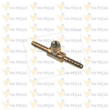 Uniao Aço 6mm com Ventil R134