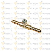 Uniao Aço 8mm com Ventil R134