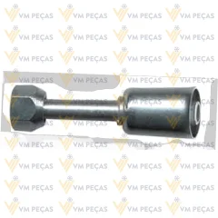 Conexao Flare Aluminio 6 Reta [com Clip]