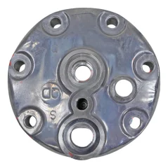 Tampa Traseira para Compressor Sanden SD7H15 Flex [Perfil Baixo] [Posiçao Vertical] [importado]