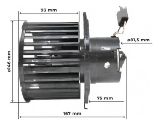 Ventilador da Caixa Chevrolet S10 >2011, Blazer >2011